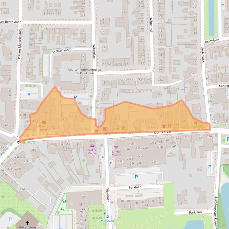 Kaart van postcodegebied 3925KC.