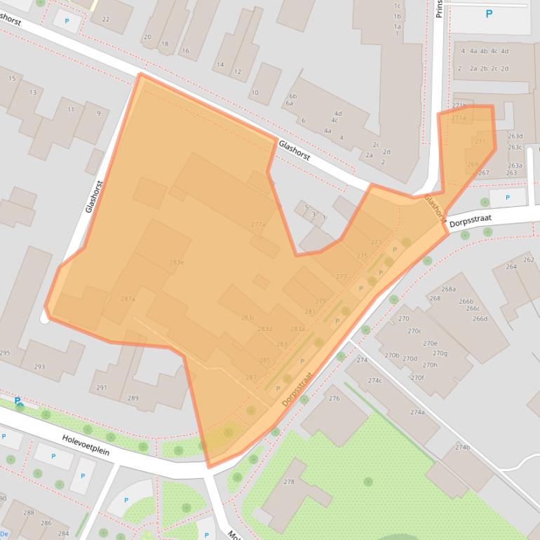 Kaart van postcodegebied 3925KD.