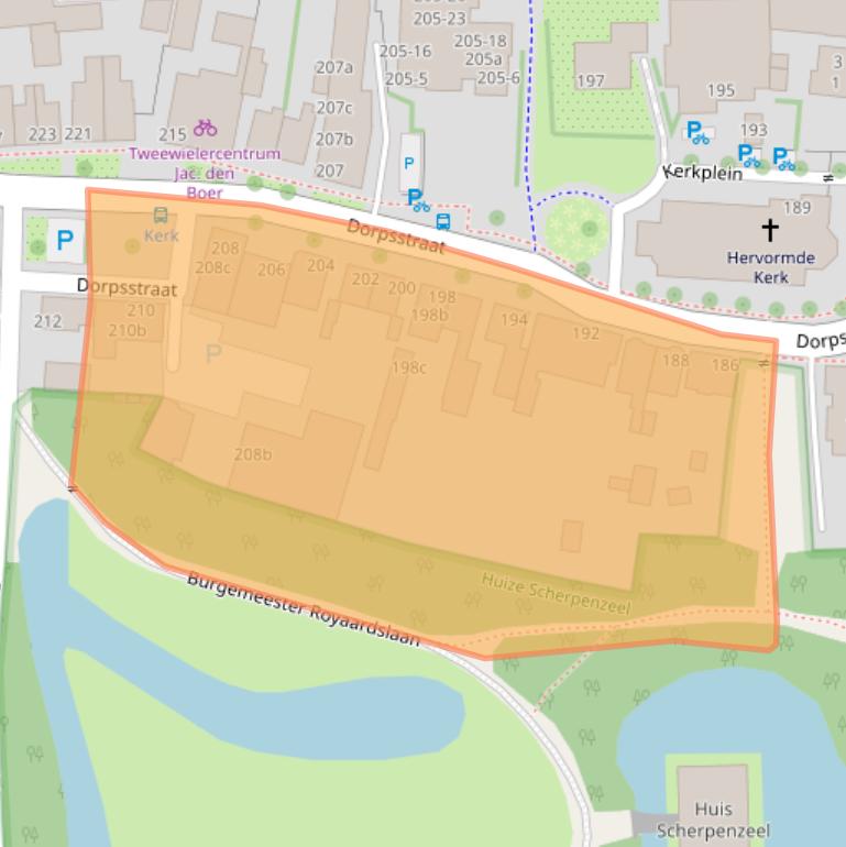 Kaart van postcodegebied 3925KH.