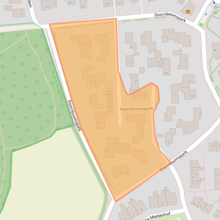 Kaart van postcodegebied 3925KM.