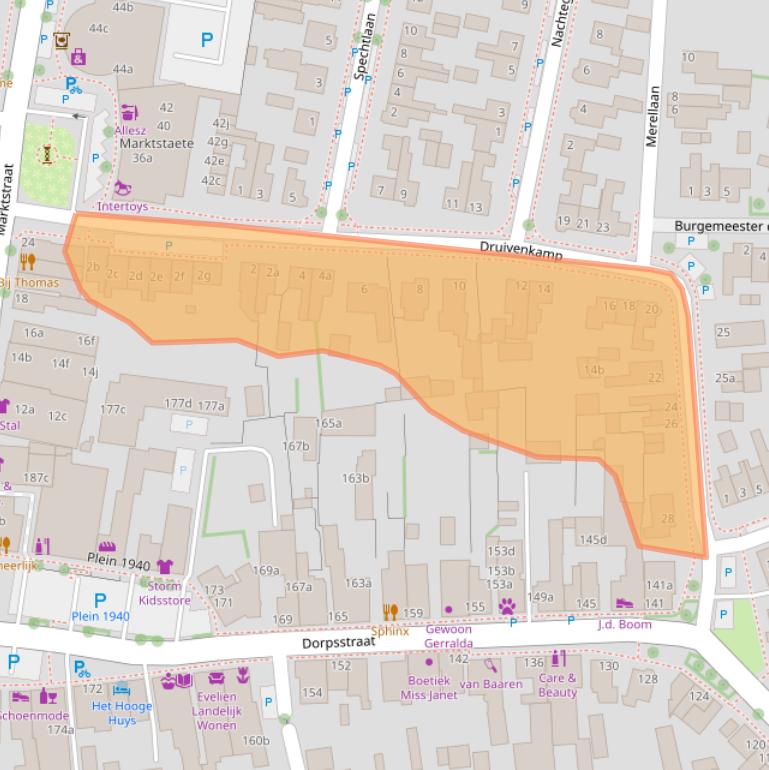 Kaart van postcodegebied 3925KR.