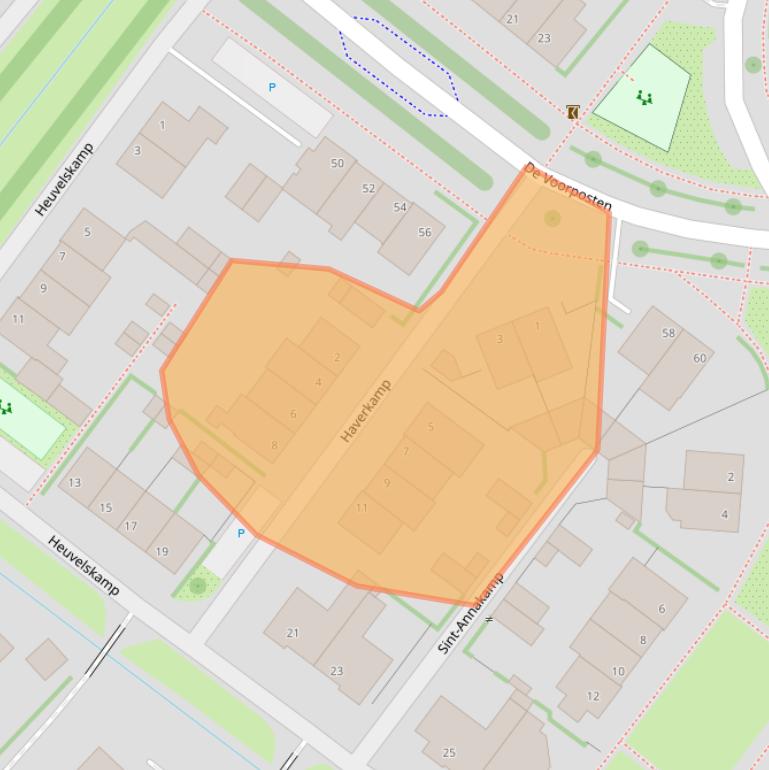 Kaart van postcodegebied 3925LK.