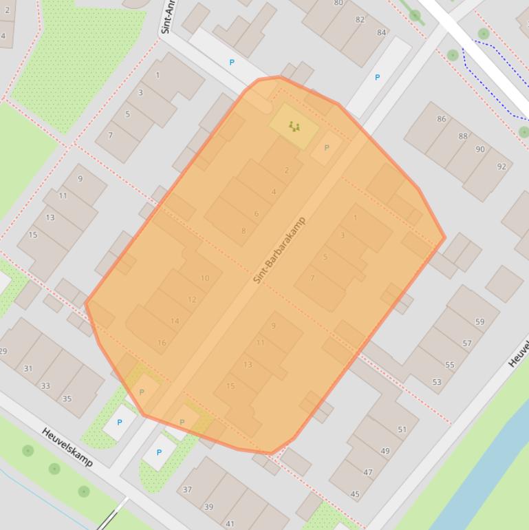 Kaart van postcodegebied 3925LM.