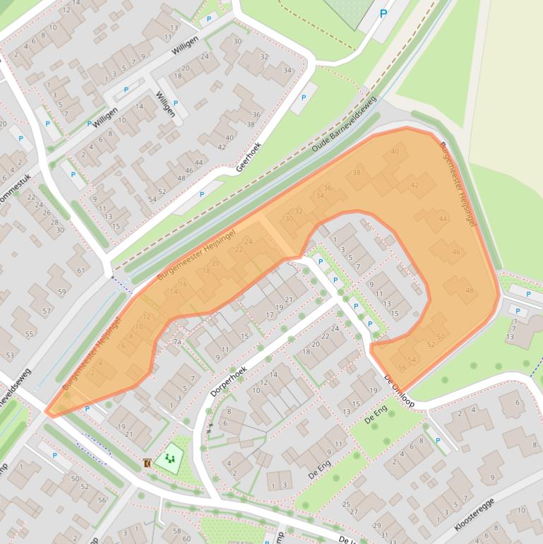 Kaart van postcodegebied 3925LP.