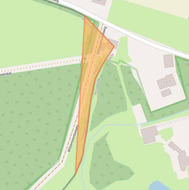 Kaart van postcodegebied 3925ML.