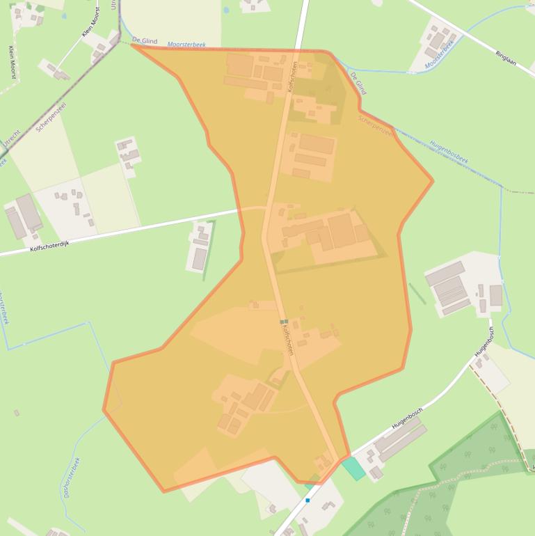 Kaart van postcodegebied 3925MR.