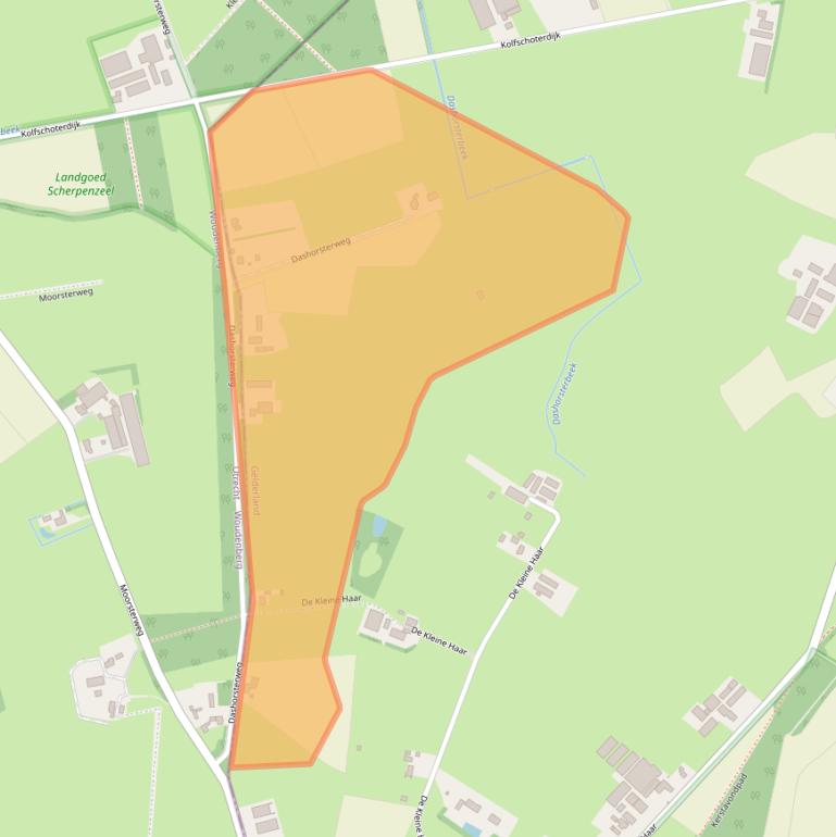 Kaart van postcodegebied 3925MZ.