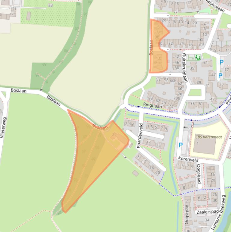 Kaart van postcodegebied 3925RA.