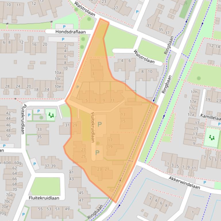 Kaart van postcodegebied 3925SB.