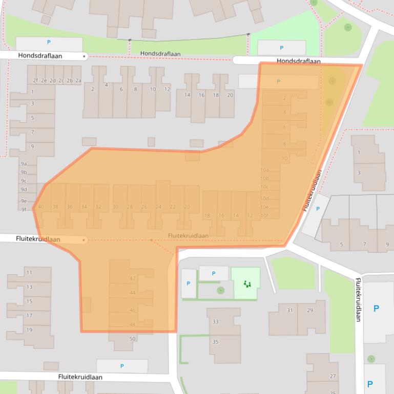 Kaart van postcodegebied 3925SE.