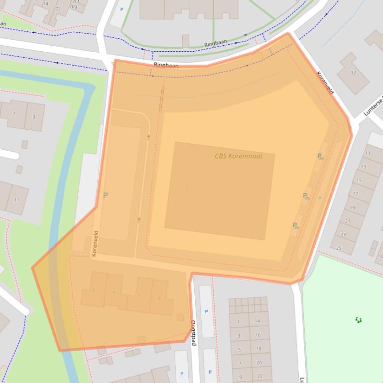 Kaart van postcodegebied 3925SM.