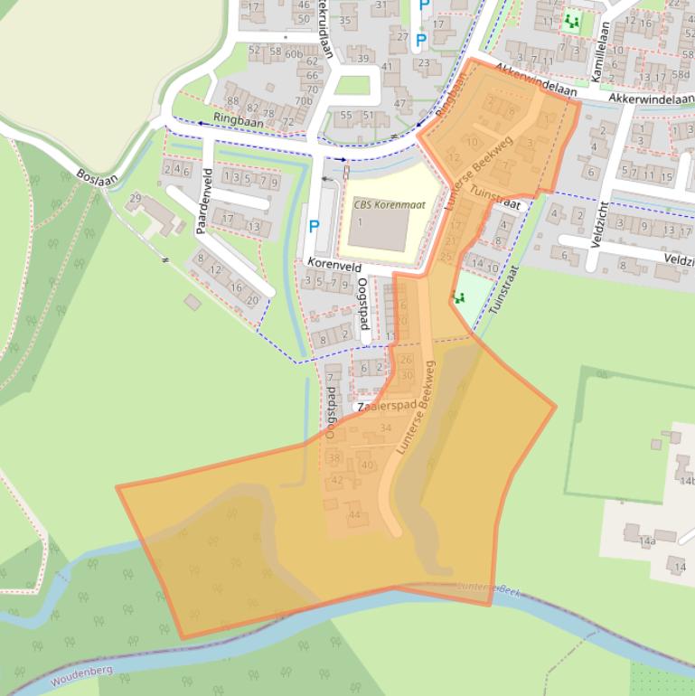 Kaart van postcodegebied 3925SR.