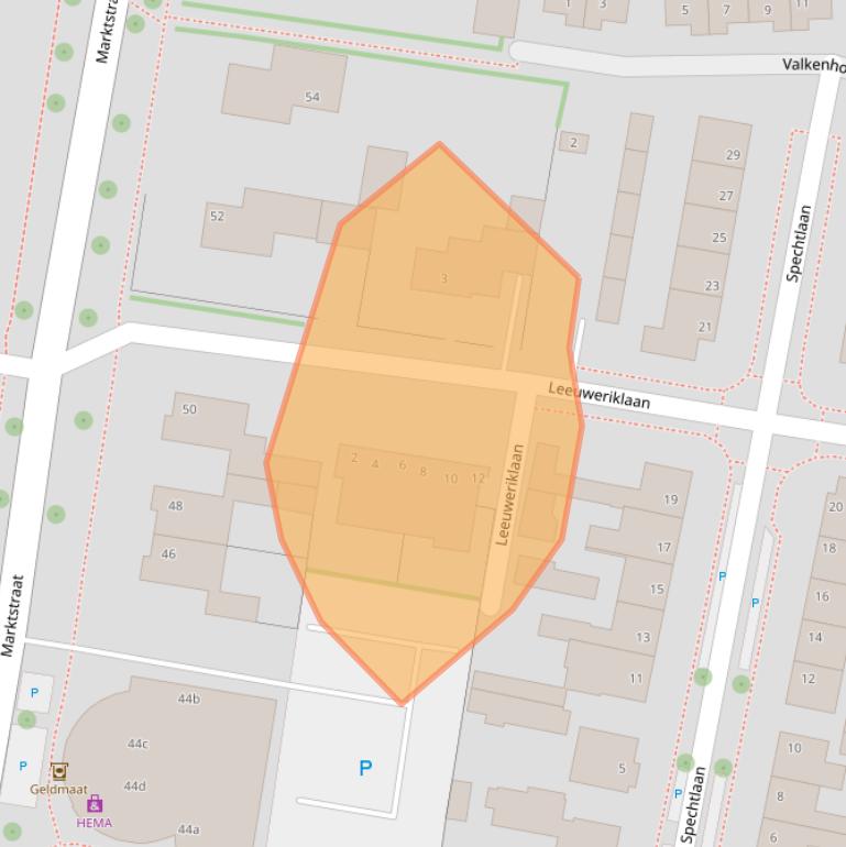Kaart van postcodegebied 3925TX.