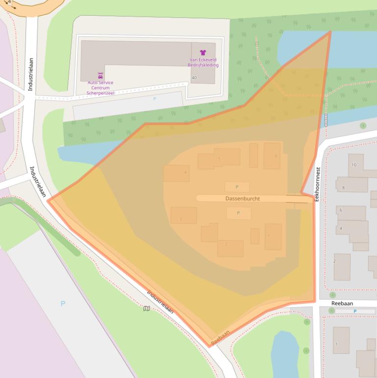 Kaart van postcodegebied 3925VV.