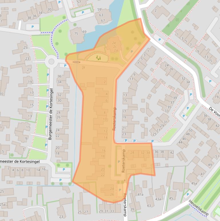 Kaart van postcodegebied 3925WC.