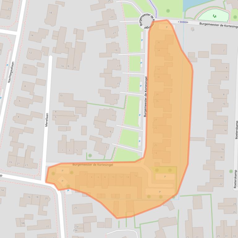 Kaart van postcodegebied 3925WP.