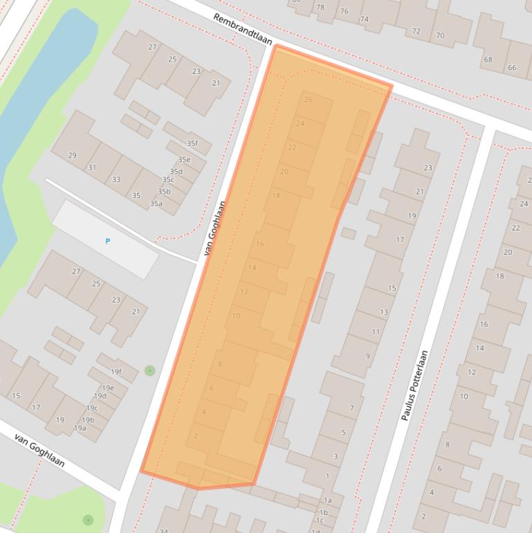 Kaart van postcodegebied 3925XH.