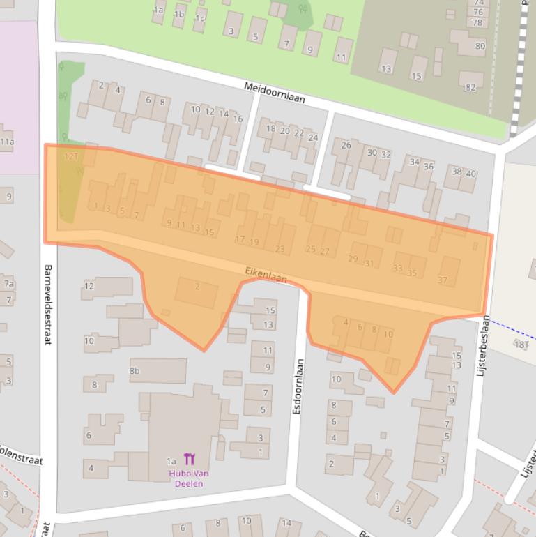Kaart van postcodegebied 3927AG.