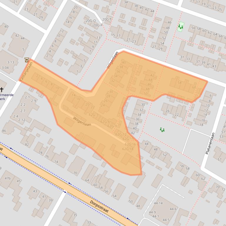 Kaart van postcodegebied 3927AM.