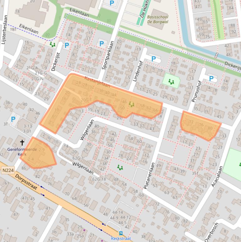 Kaart van postcodegebied 3927AP.