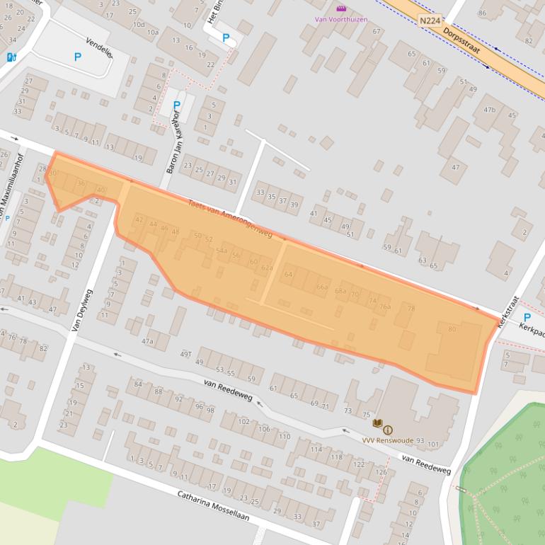 Kaart van postcodegebied 3927BL.