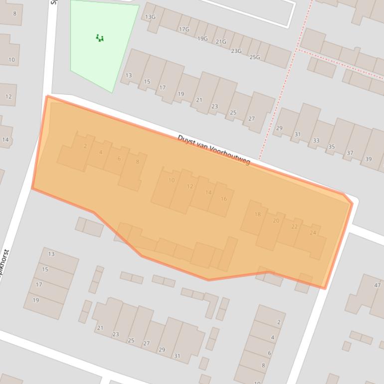 Kaart van postcodegebied 3927BN.