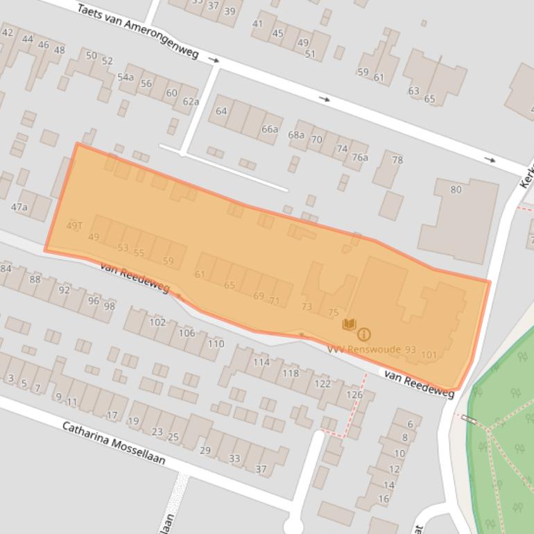 Kaart van postcodegebied 3927BT.