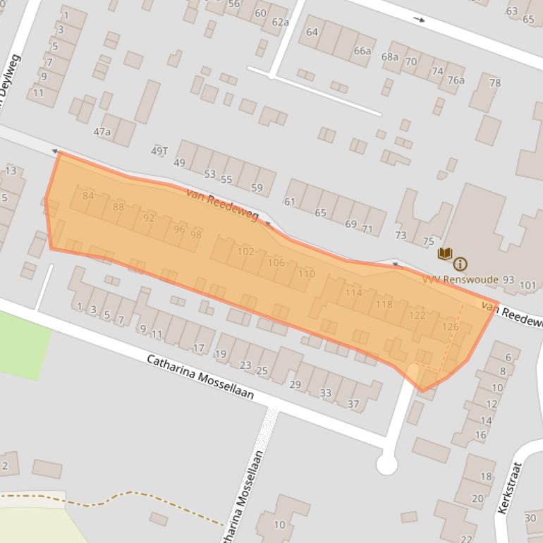 Kaart van postcodegebied 3927BX.