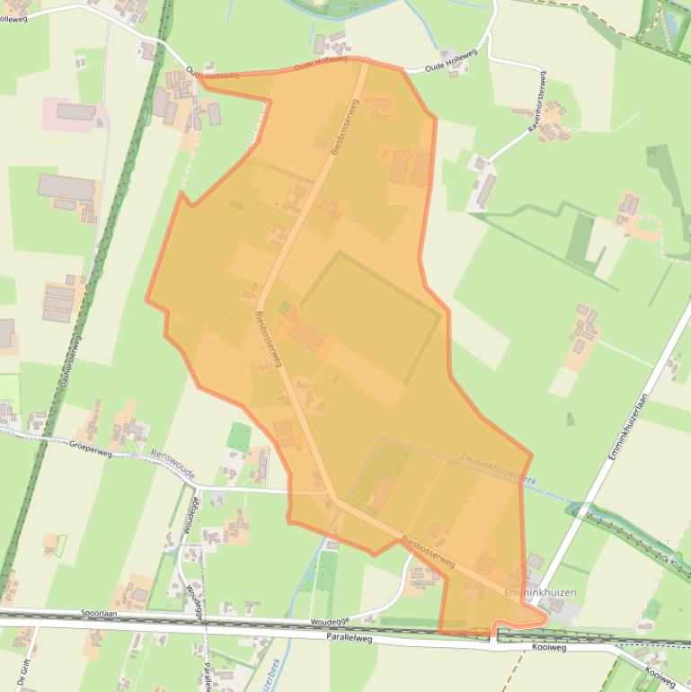 Kaart van postcodegebied 3927CV.