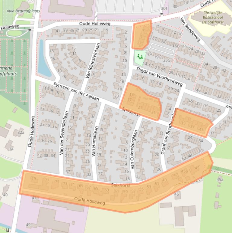 Kaart van postcodegebied 3927DC.