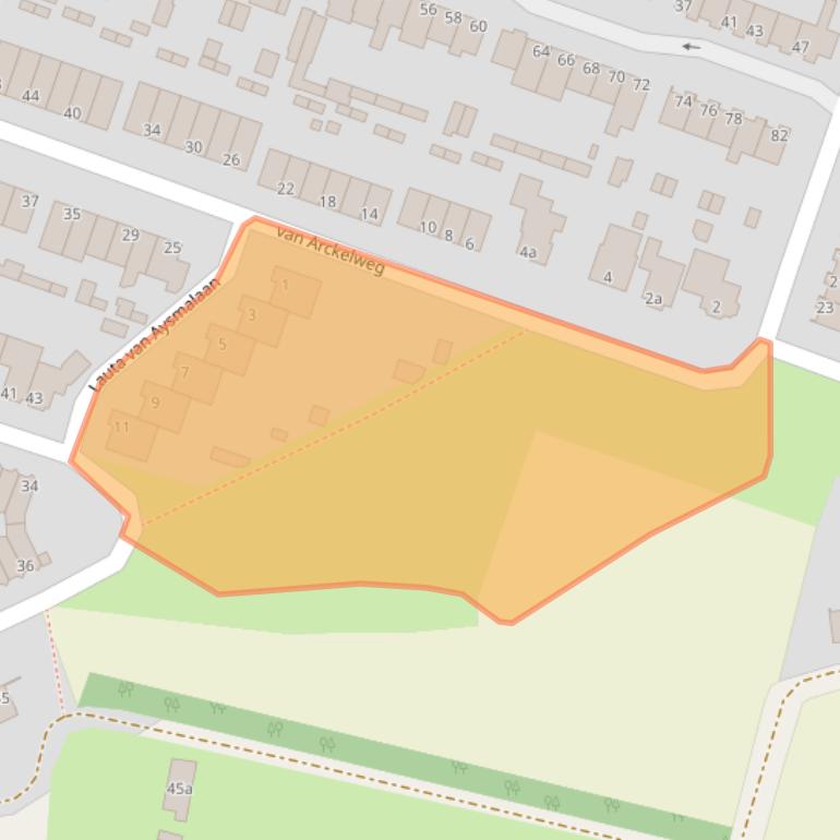 Kaart van postcodegebied 3927DG.