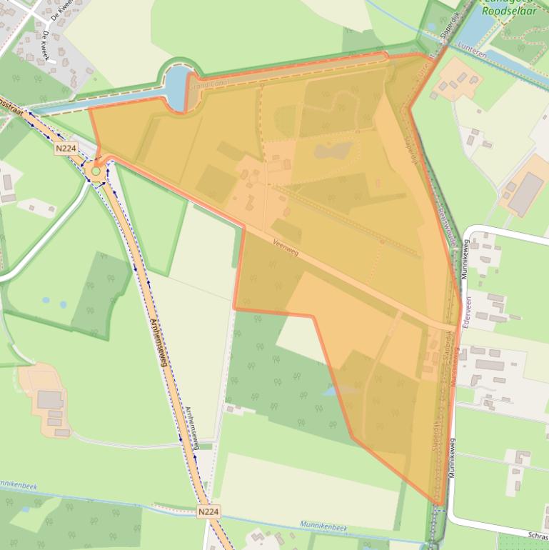 Kaart van postcodegebied 3927ED.