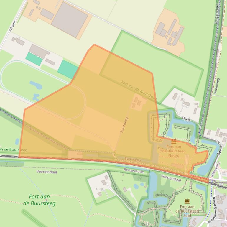 Kaart van postcodegebied 3927EJ.