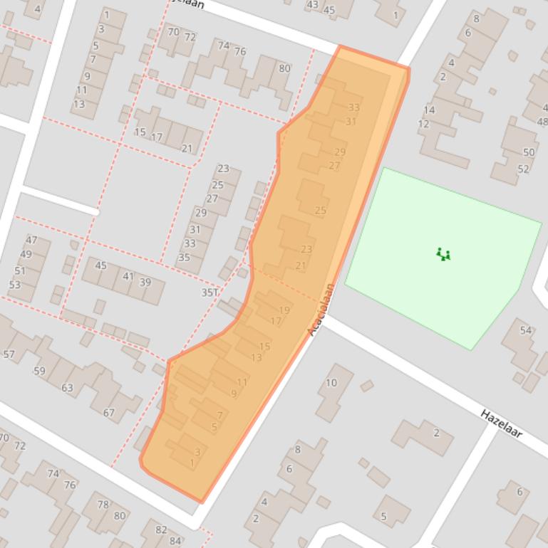 Kaart van postcodegebied 3927GD.