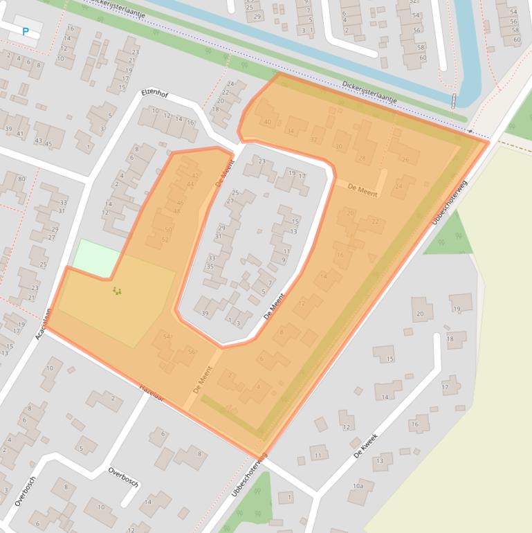 Kaart van postcodegebied 3927GM.