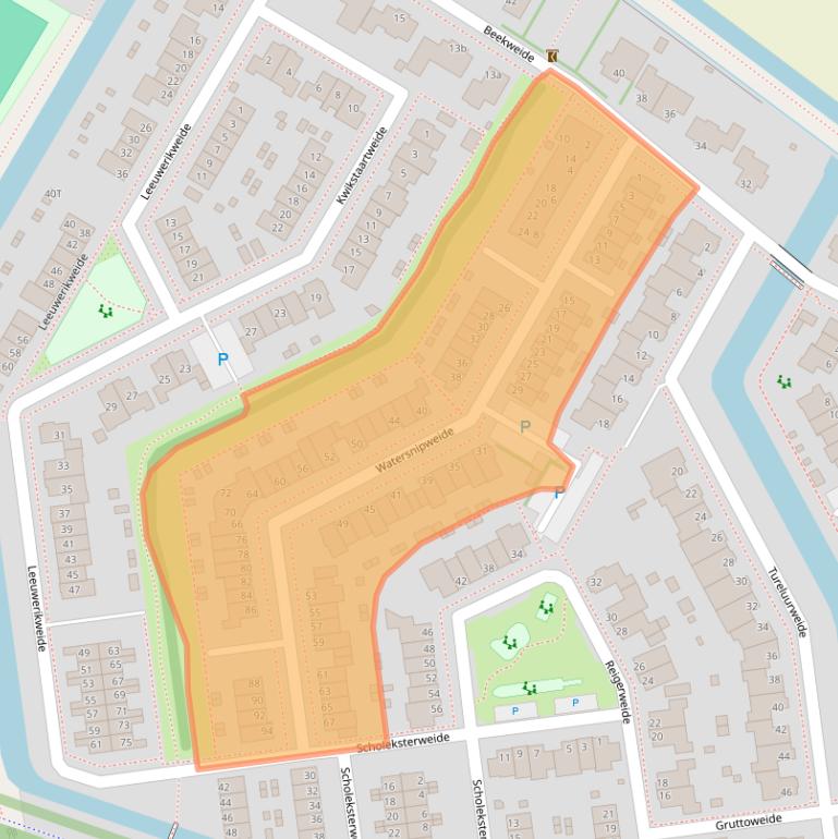 Kaart van postcodegebied 3927SL.