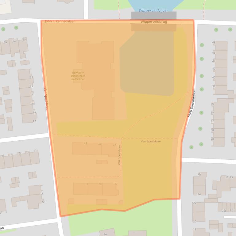 Kaart van postcodegebied 3931AB.