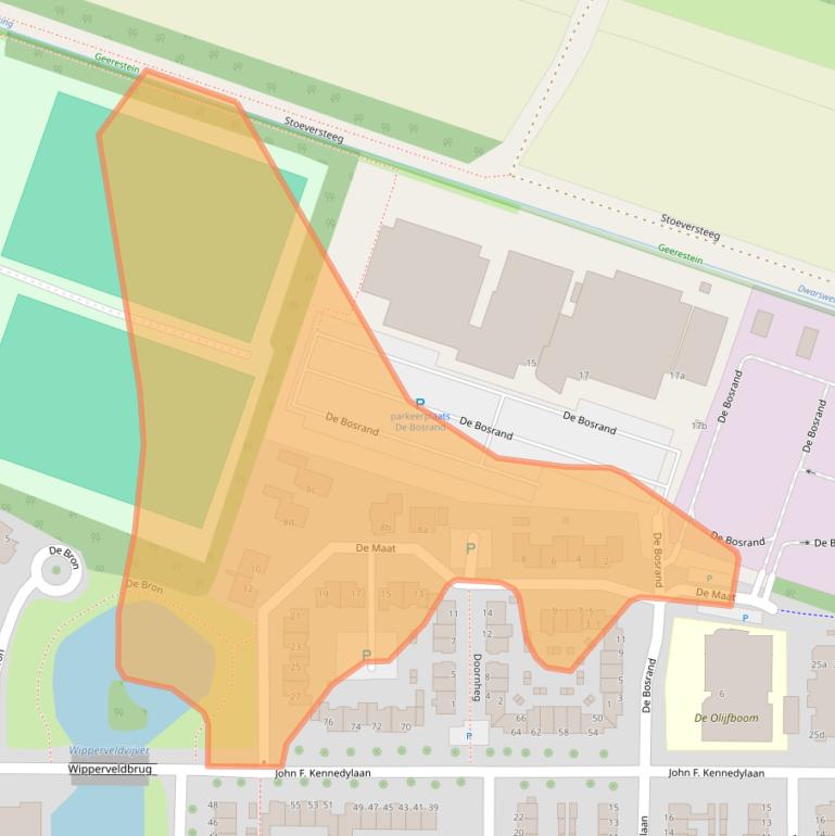 Kaart van postcodegebied 3931AR.