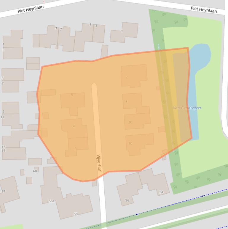 Kaart van postcodegebied 3931AZ.