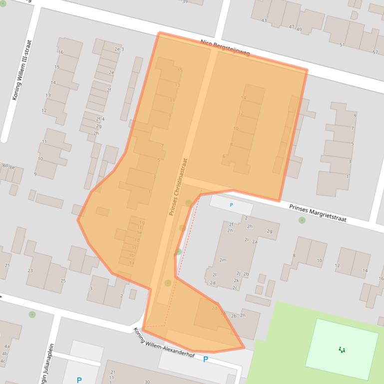 Kaart van postcodegebied 3931CG.