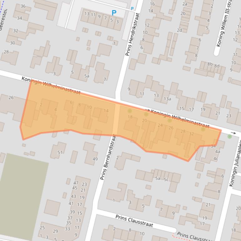 Kaart van postcodegebied 3931CJ.