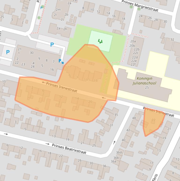 Kaart van postcodegebied 3931CL.