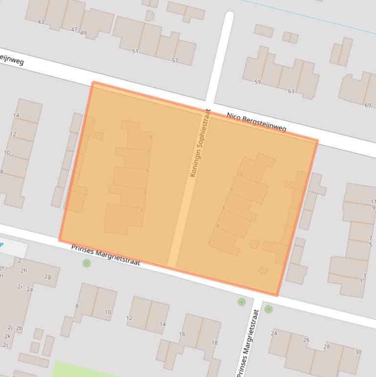 Kaart van postcodegebied 3931CN.