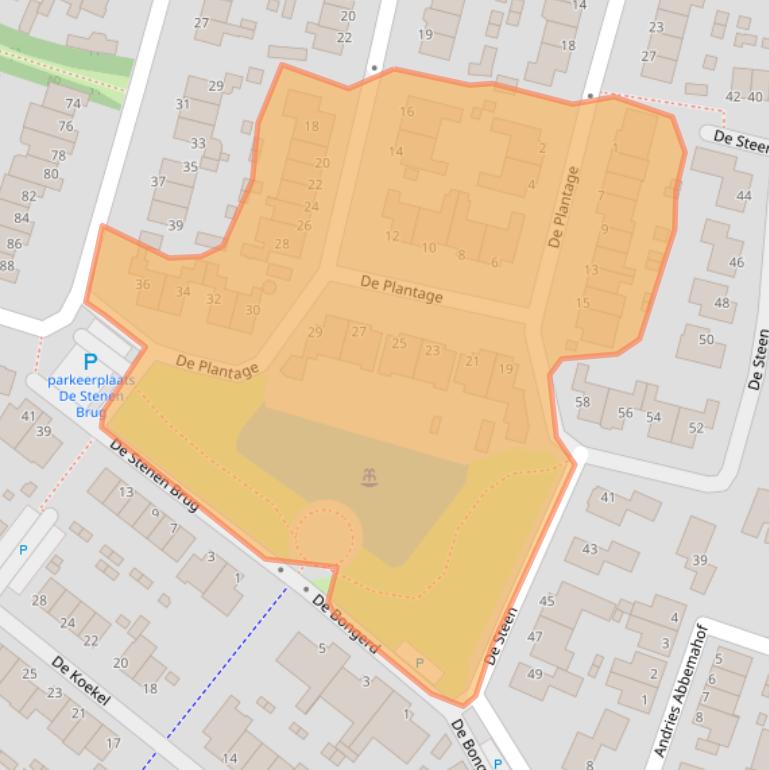 Kaart van postcodegebied 3931DX.