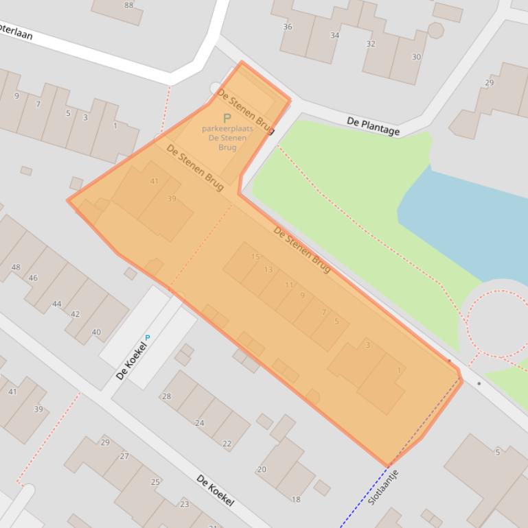 Kaart van postcodegebied 3931DZ.