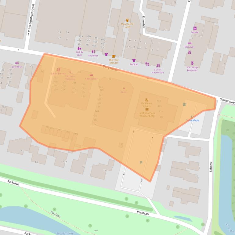 Kaart van postcodegebied 3931EH.