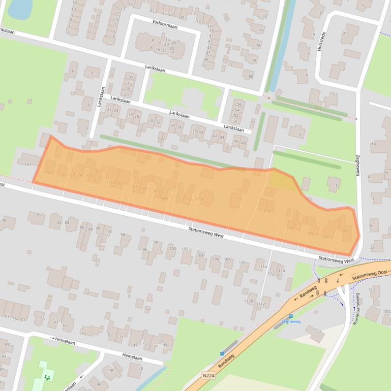 Kaart van postcodegebied 3931EN.