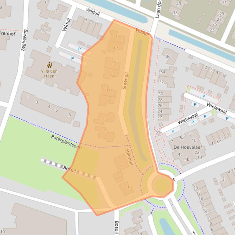 Kaart van postcodegebied 3931GH.