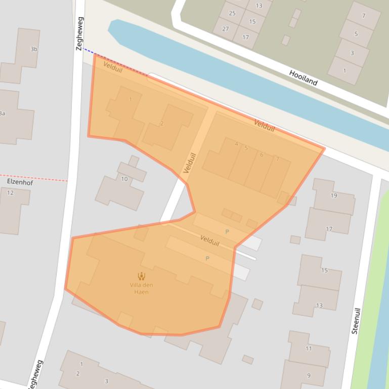 Kaart van postcodegebied 3931GJ.