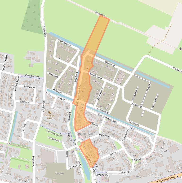 Kaart van postcodegebied 3931GK.